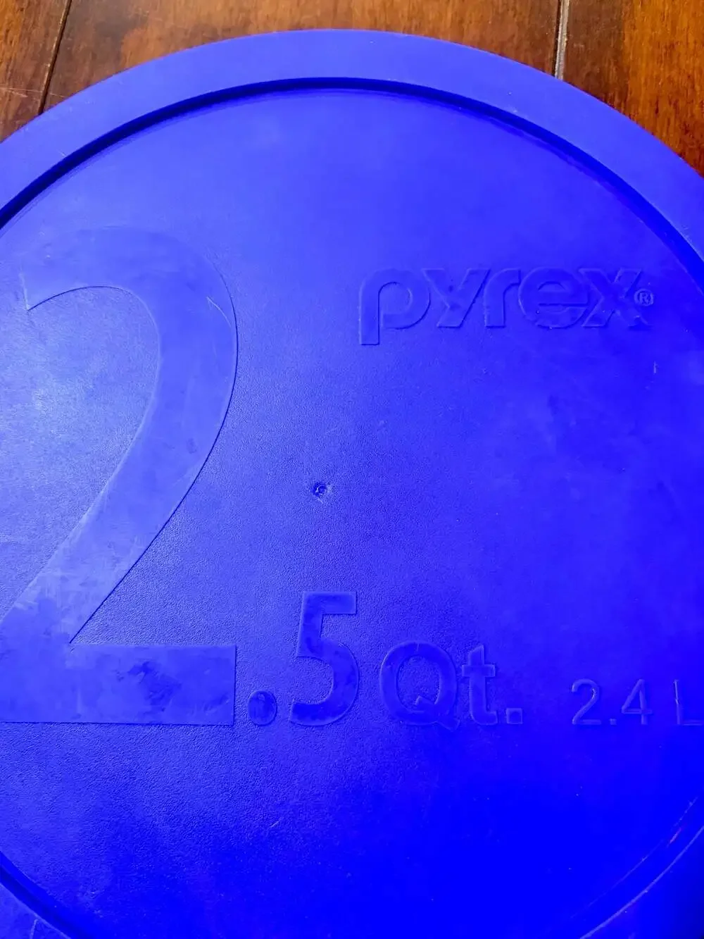 Pyrex 325-PC 2.5-Quart Blue Round Replacement Plastic Storage Lid
